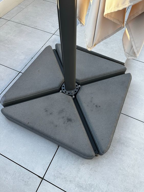IKEA SEGLARÖ Sonnenschirm + Gewichte + Garantie bis Mai 2024 Kaufen