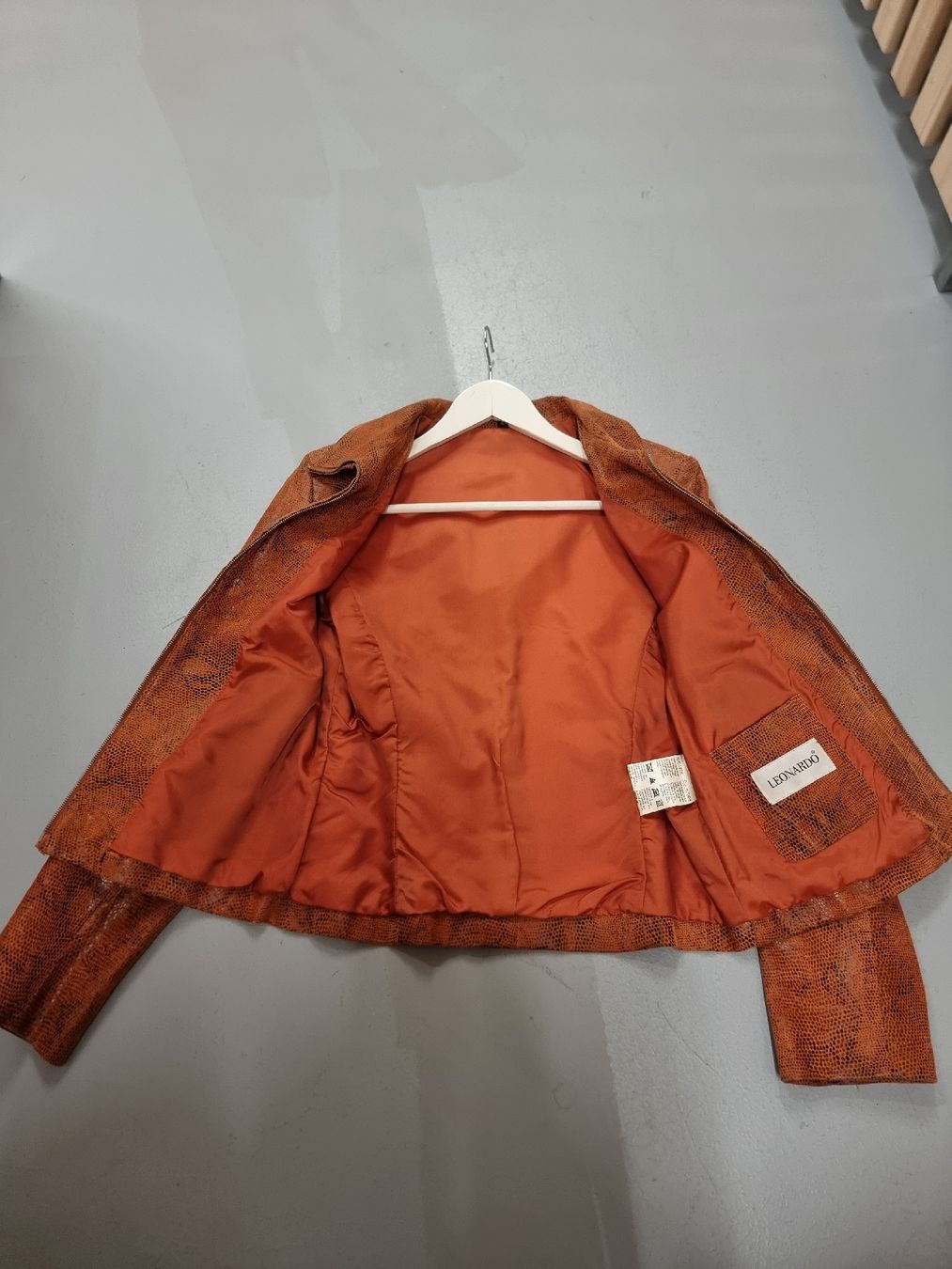 Giacche: Schicke Echtlederjacke gemustert Leonardo! – Usato da Samstagern venduto da UM94 3
