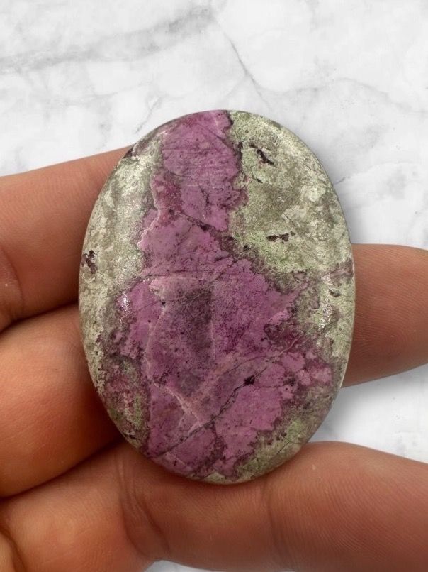 Mineralien & Heilsteine: Cobalto Calcit Cabochon, 80ct – Neu und originalverpackt aus Männedorf von CabochonExceptionnel