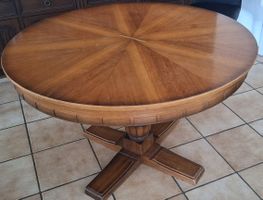 Runder Esstisch Holz Beine und Tischplatte