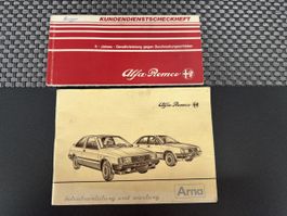 Betriebsanleitung und Wartung - Alfa Romeo Arna 1985