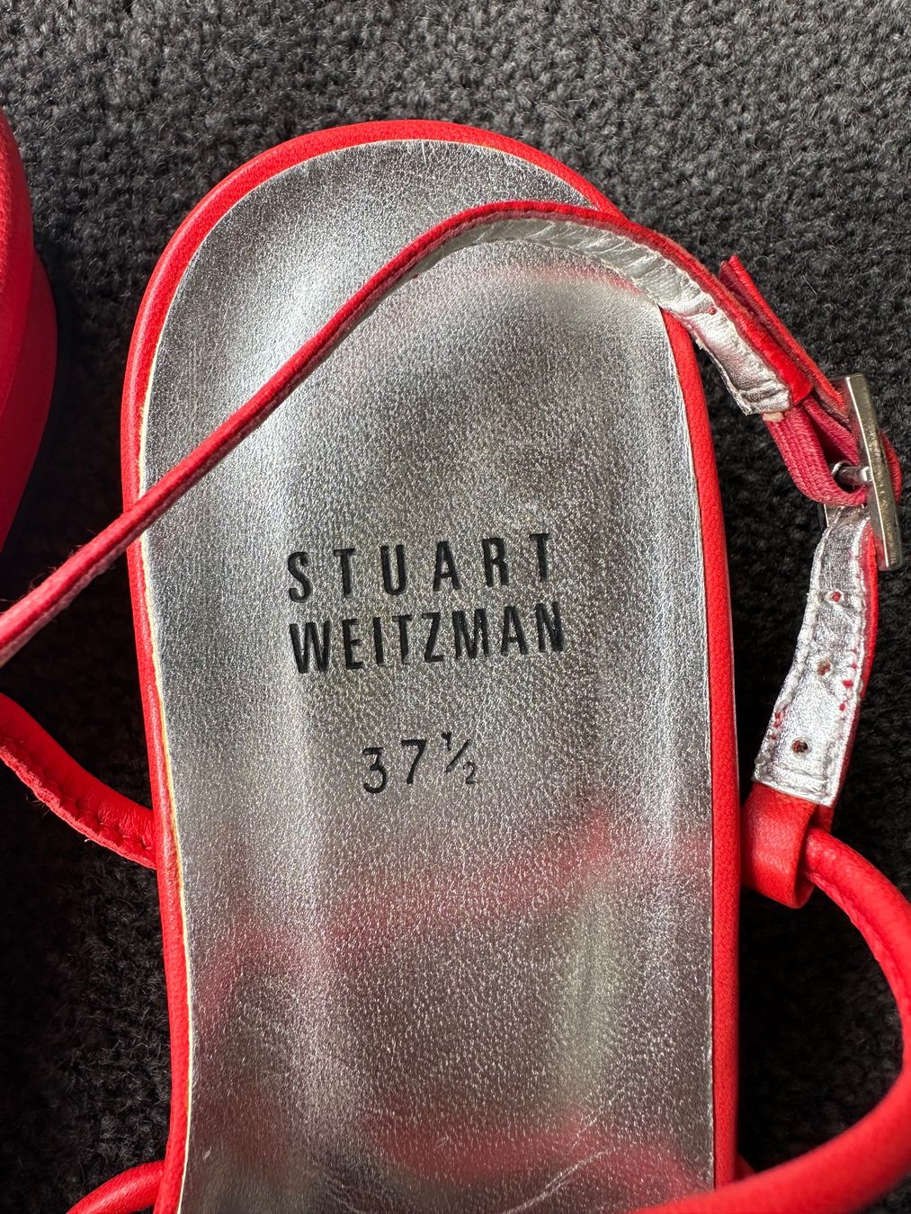 Stuart Weitzman Scarpe da donna: Stuart Weitzman Sandalen, Rot, Grösse 37.5 – Usato da Herzogenbuchsee venduto da cmk_v82m 1