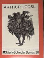 Arthur Loosli Ausstellungsposter Galerie Schindler Bern 1975