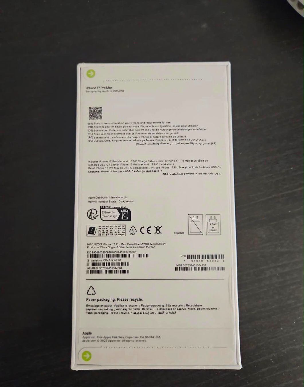 Apple Portables: Iphone 17 pro max 512 gb neu – Neuf avec emballage d'origine à Wohlen AG par nje_bsc6 1