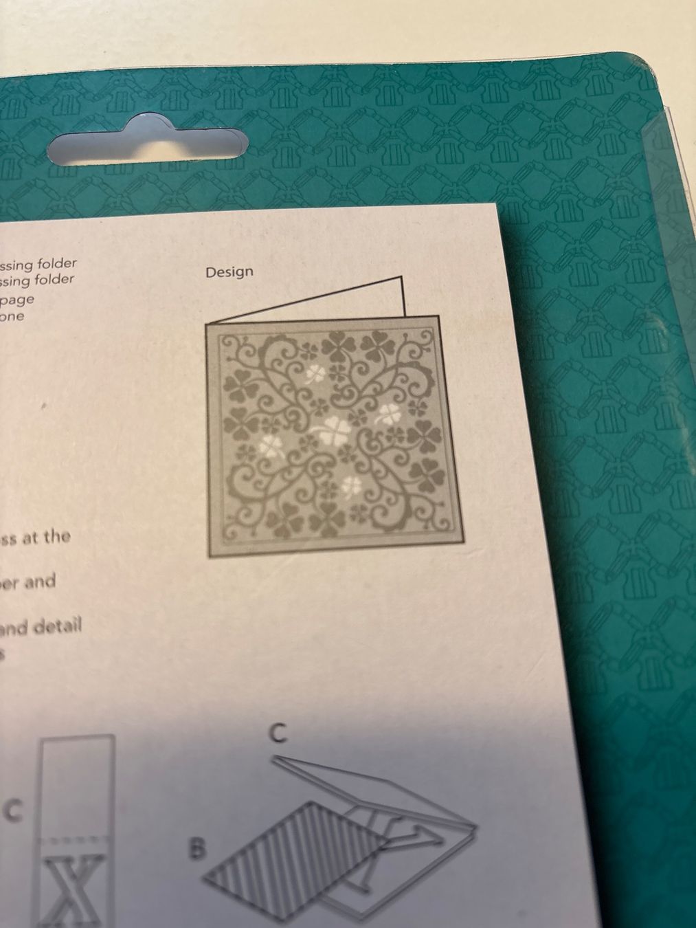 Schablonen: Stanz- & Prägeschablone OVP – Neu und originalverpackt aus Amriswil von SCHLOSSGEISTLI 1