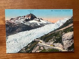 AK  ca. 1940 Rohnegletscher Militär+Eisgrottestempel (G2571)