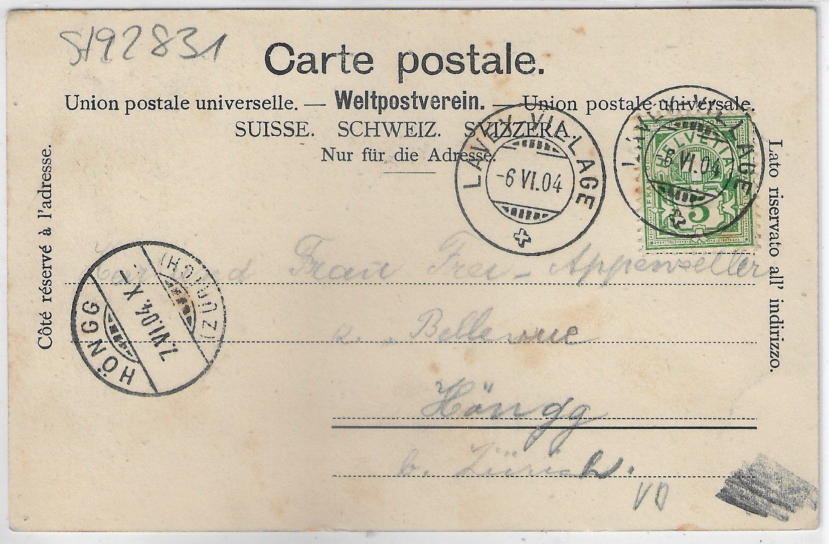 Ansichtskarten: Morcles -Vue generale – Gebraucht aus Ettingen von Kartenplanet 1