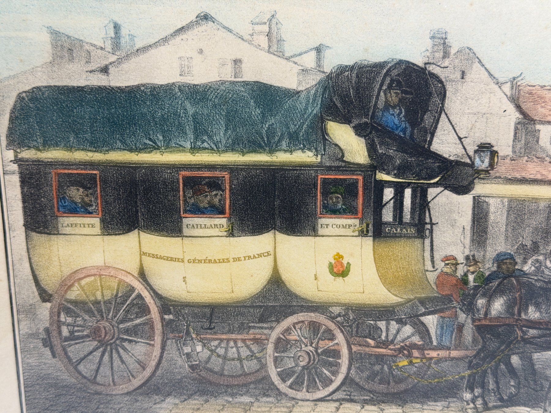 Stiche: Gravure ancienne Diligence Laffitte et Caillaud 1825 – Gebraucht aus Morges von MeeBee 5