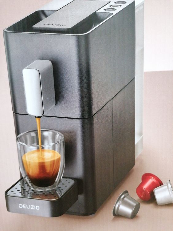 Neue Delizio Carina Kapselmaschine schwarz (Neu und originalverpackt ...