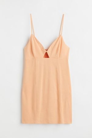 H&M Kleid in Apricot, Grösse 36