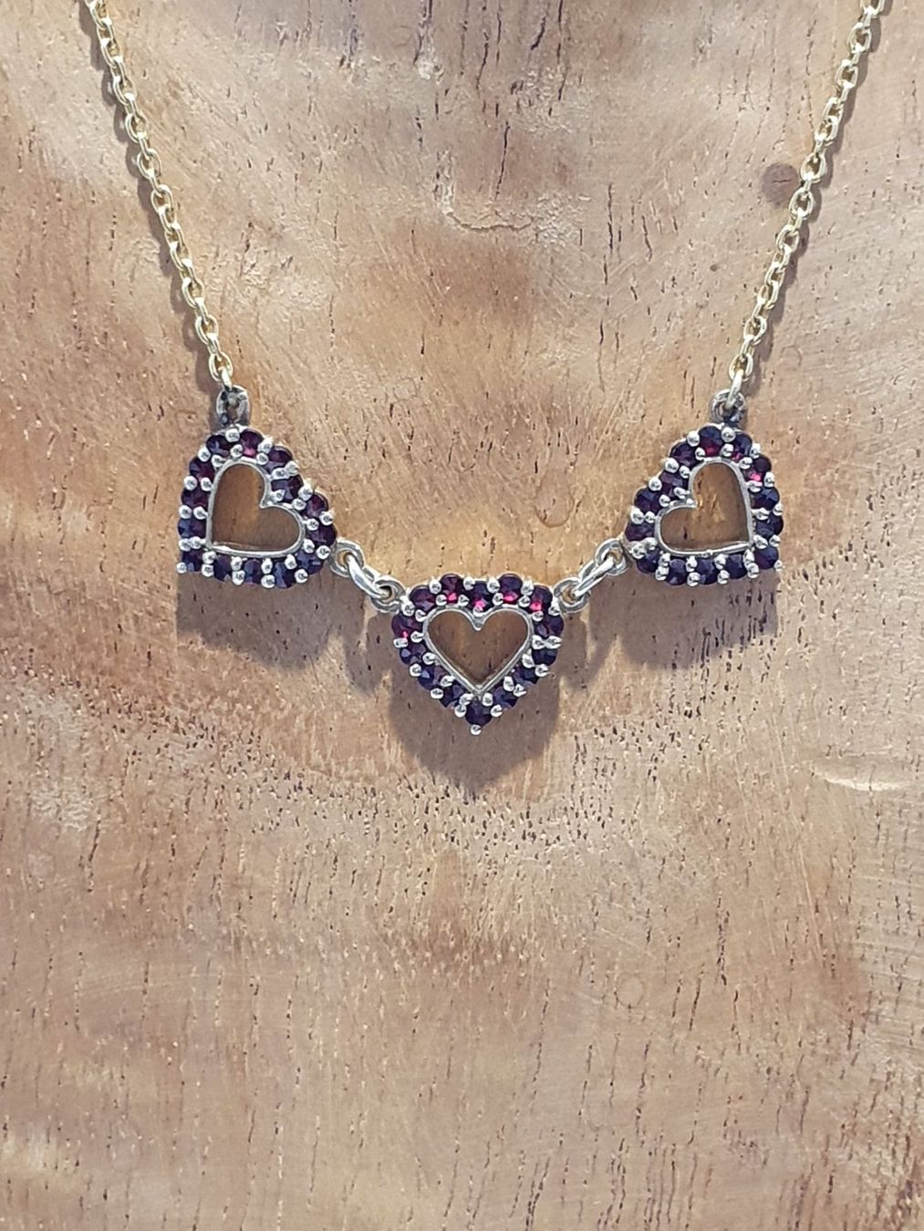 Catenine: Granat-Herz Collier 😍 – Usato da Wohlen AG venduto da palmsprings 1