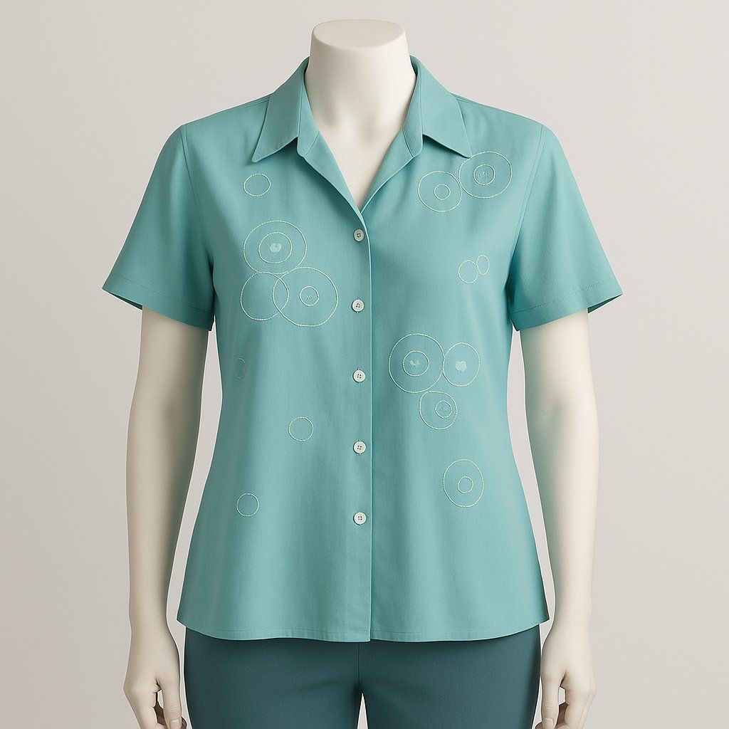 Camicette: Sommerliche Bluse in Mintgrün mit einzigartigem Design Gr.42 – Usato da Sursee venduto da Steffi_2020