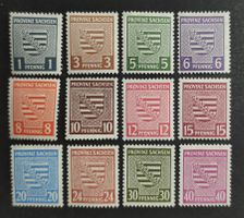 SBZ Provinz Sachsen 1945-46, Satz ungestempelt