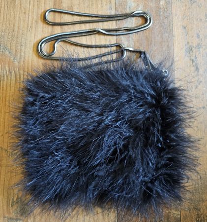 Tasche Clutch Schultertasche Federn
