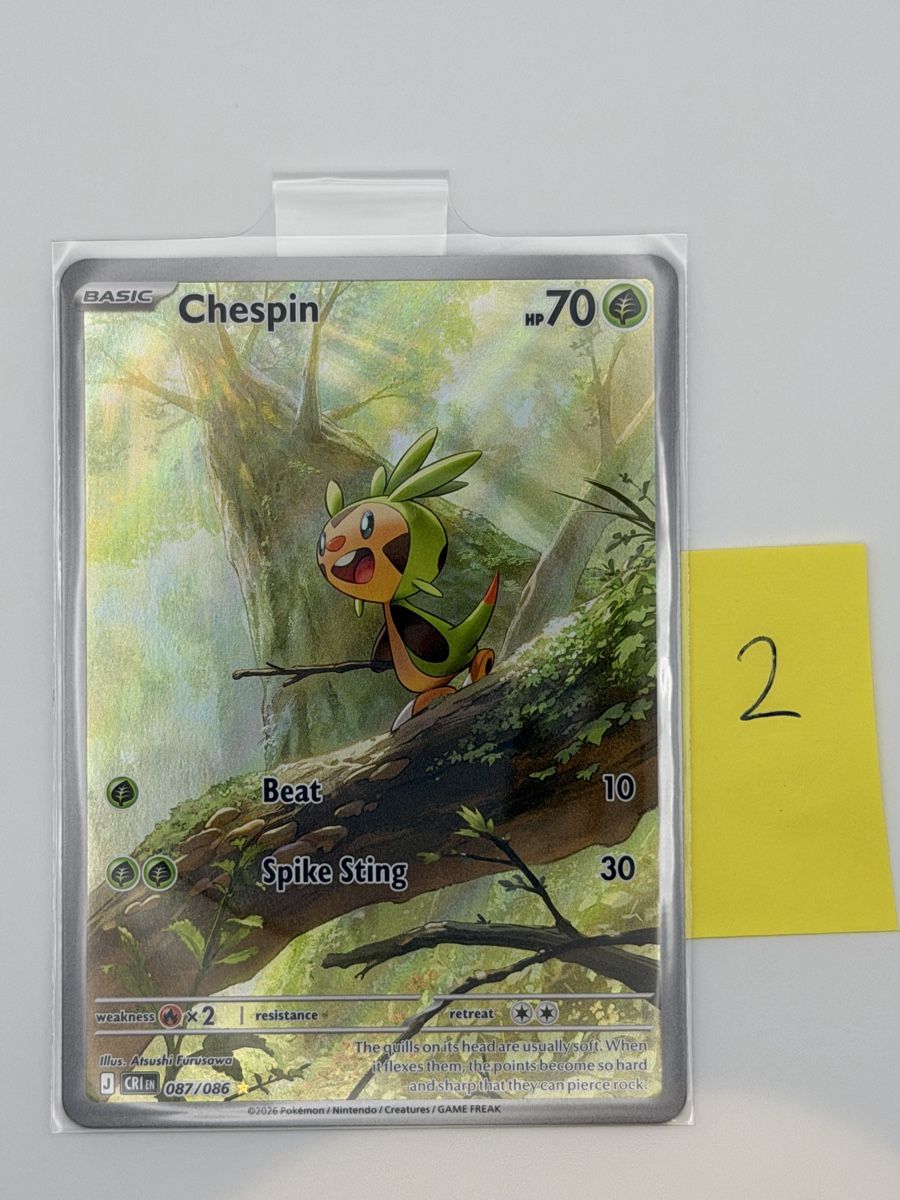 Pokémon Carte collezionabili: Pokémon Chespin 087/086 – Nuovo (secondo la descrizione) da Uster venduto da CDM96