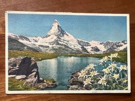 AK 1957  Matterhorn Flugpost nach USA  (G2575)