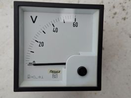 Voltmeter 0 - 60 Volt, Neu, sehr schön
