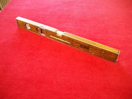 Vintage Holz - Aluminium Wasserwaage von SOLA, gut erhalten