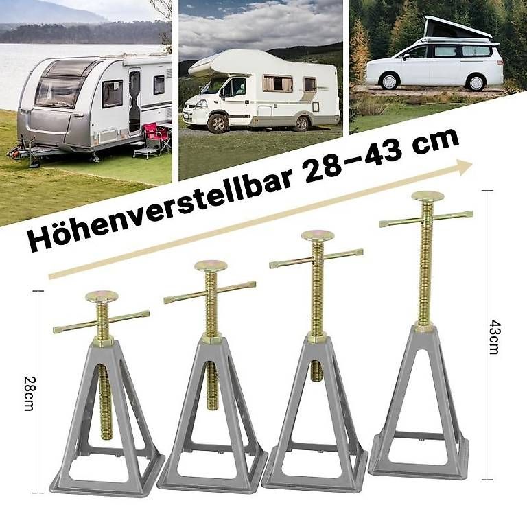 Piattaforme elevatrici & Crick: Wiltec Lot de 4 Trétaux de stabilisation – Usato da Colombier NE venduto da mim_k8mq 1