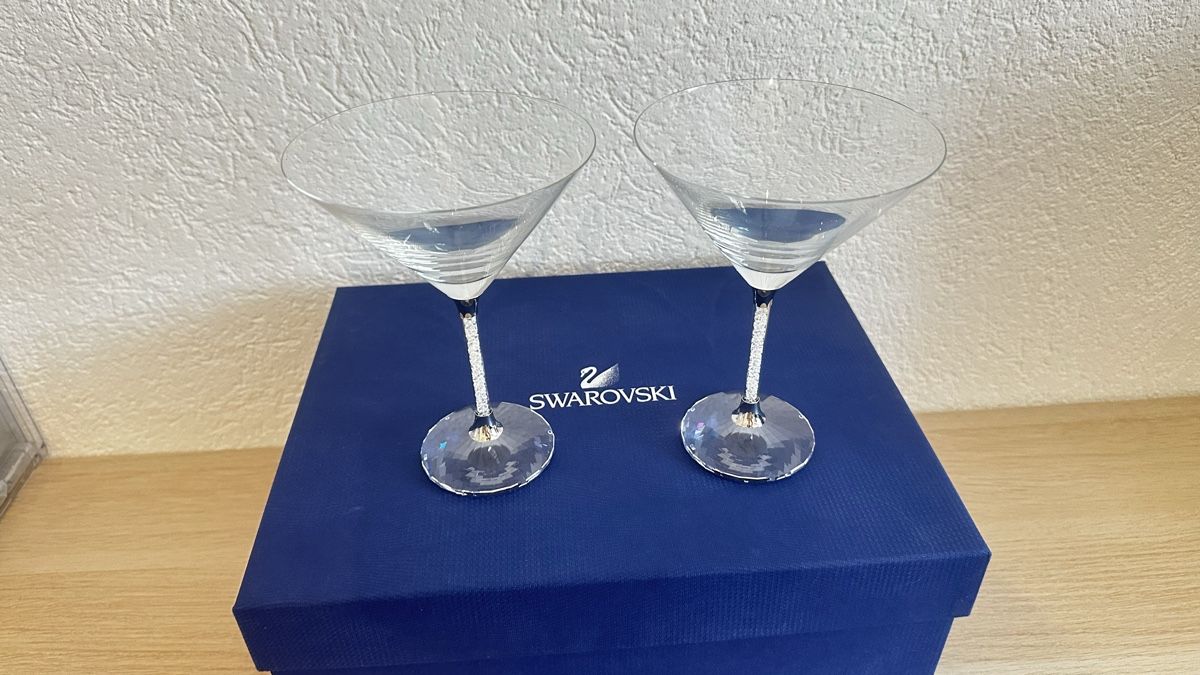 Swarovski Bicchieri: Cocktailgläser Swarovski NEU – Nuovo e nell'imballaggio originale da Männedorf venduto da HollyCat 2