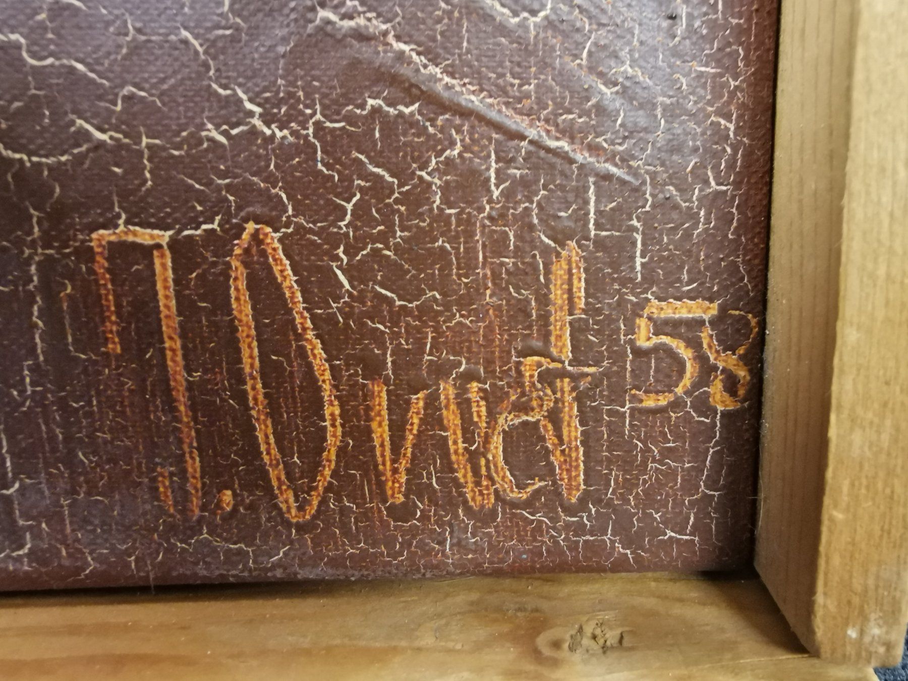 Gemälde: HUILE SUR TOILE SIGNÉE ET DATÉE 58 – Gebraucht aus Genève von Qanil77 2