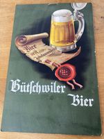 Altes Werbeschild Bütschwiler Bier Lithographie 