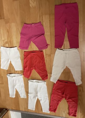Mädchen Leggings 74/80   8stk. In 3/4, 7/8 und 1 mal Lang