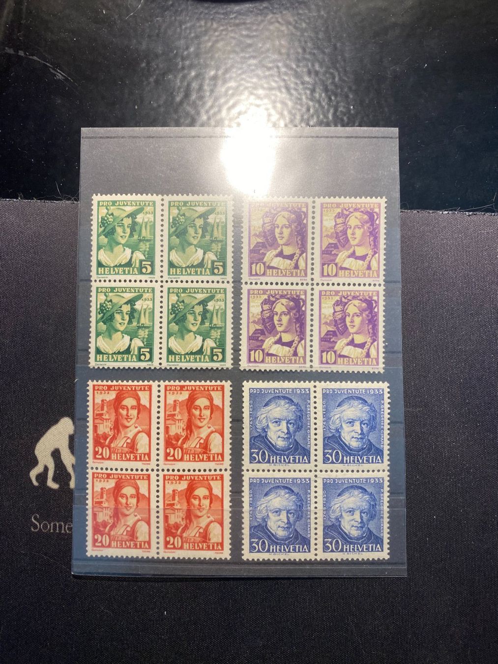 Alle Briefmarken: 1933 Pro Juventute / Viererblock Postfrisch ** – Neu (gemäss Beschreibung) aus Grand-Lancy von Dany1973