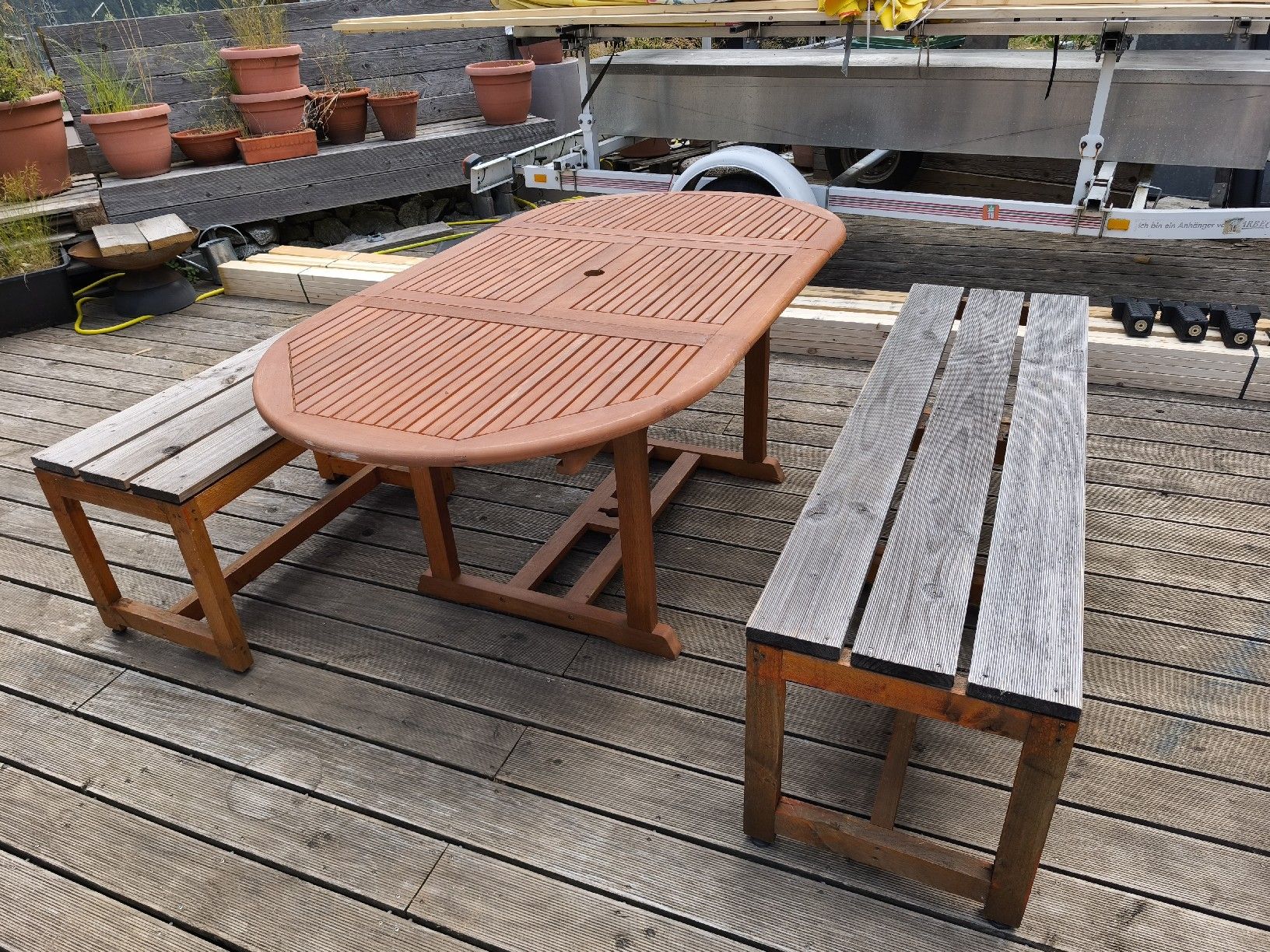 Panchine: schoene Gartensitzbank handgefertigt 160 cm – Usato da Göschenen venduto da kai_9ppg 6
