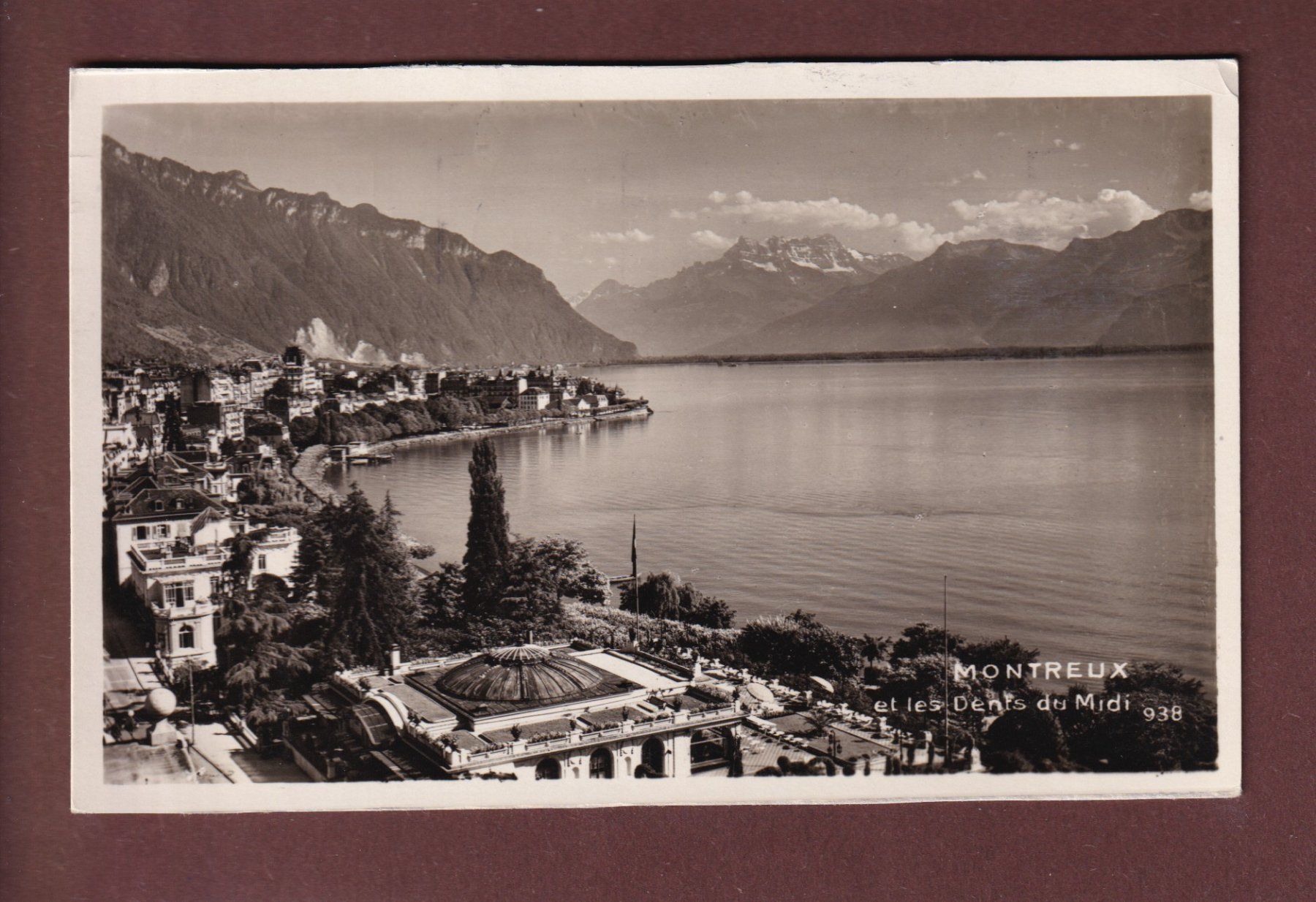 Cartoline postali: MONTREUX - Dents du Midi - 1942 – Usato da Pully venduto da nicecards