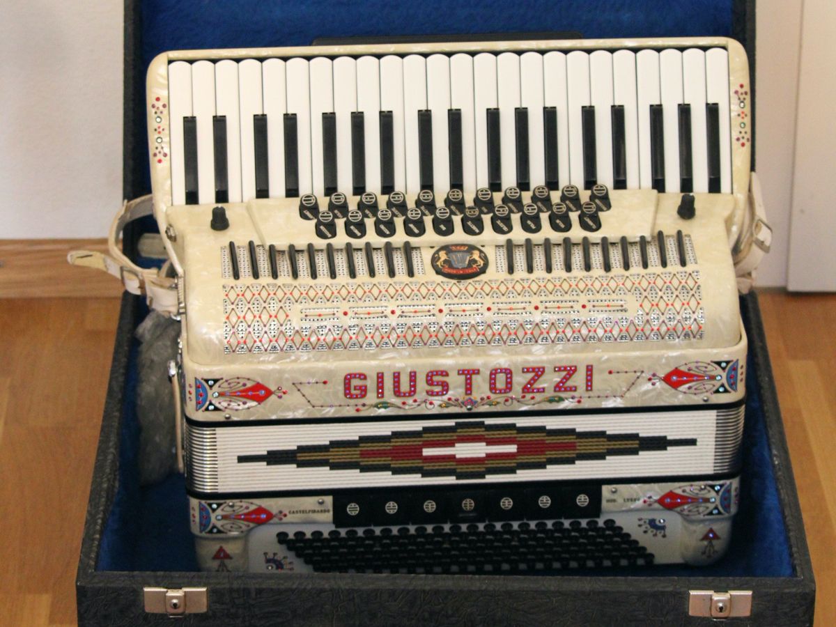 Strumenti musicali: Akkordeon Giustozzi: Castelfidardo Lusso mit Mikrofonen – Usato da Zürich venduto da SebastienG