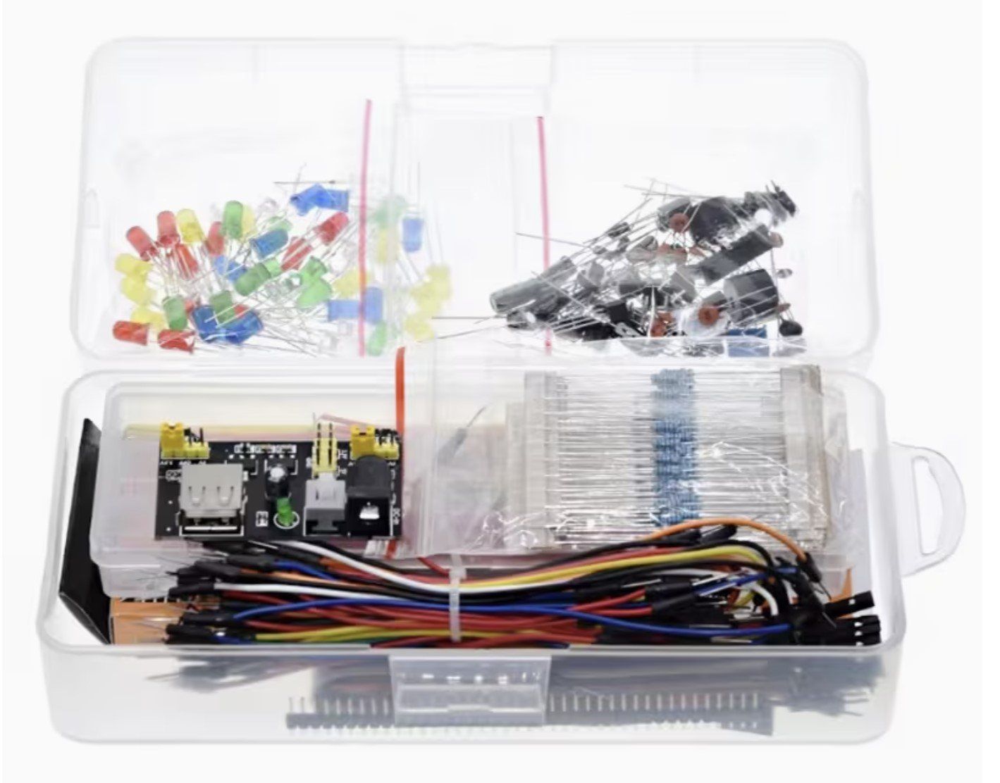 Componenti elettronici: Electronic Component Starter Kit Wire Breadboard LED Buzzers – Nuovo e nell'imballaggio originale da Horw venduto da Arta20000 7
