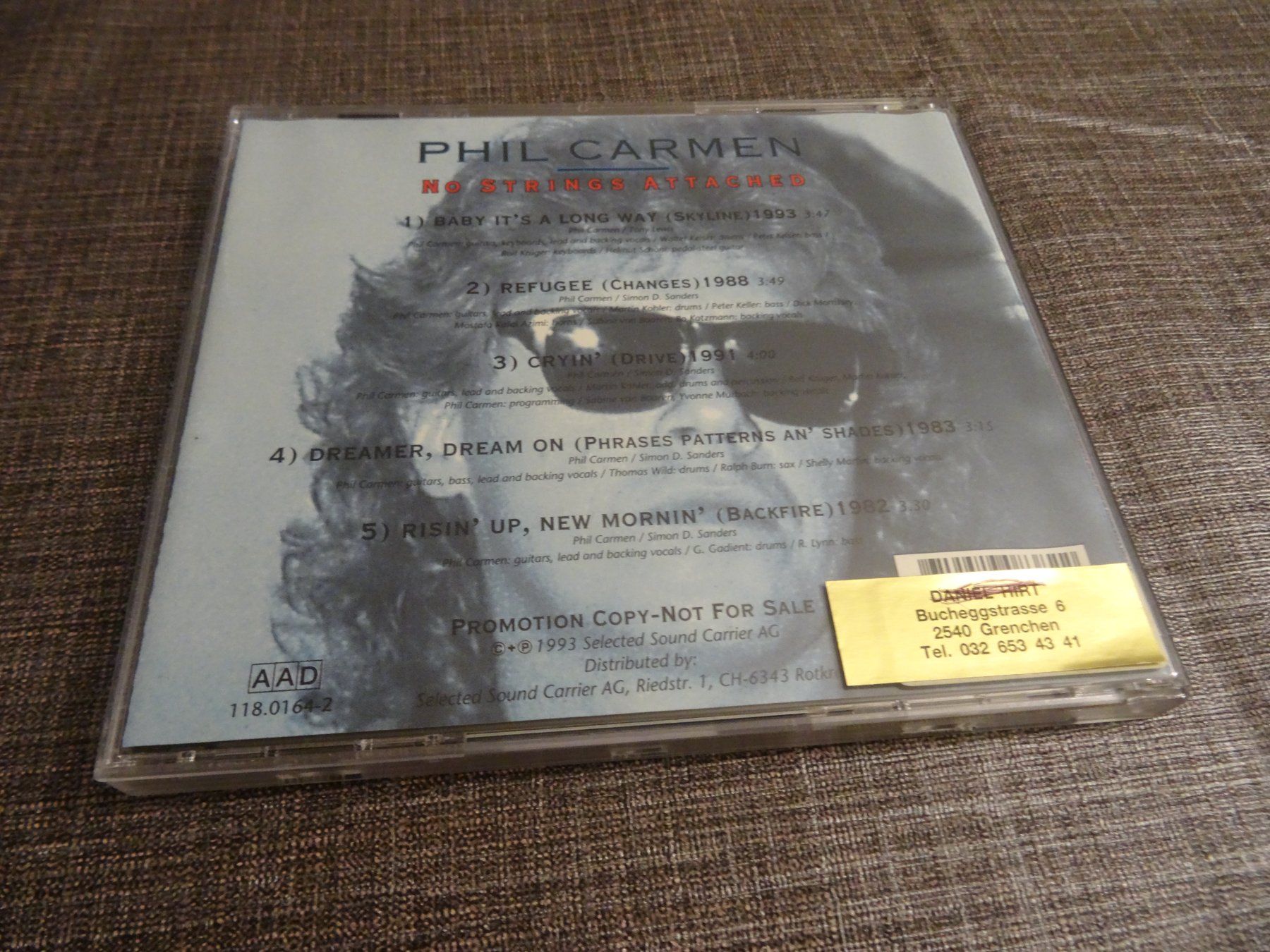 CD: Phil Carmen - No Strings Attached - CD – Usato da Olten venduto da Disc-Ausverkauf 1