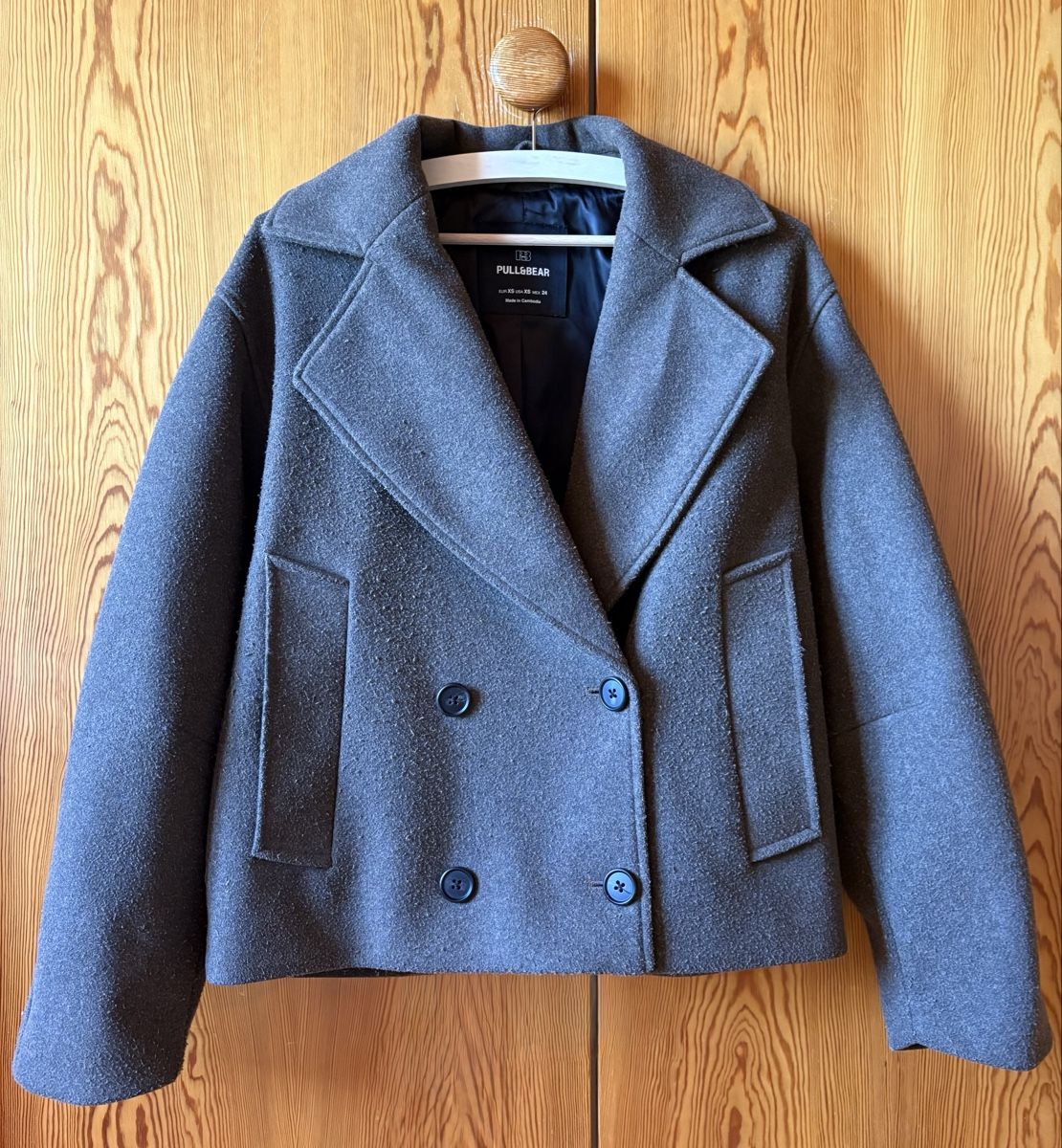 Pull&Bear Cappotti: Brauner Kurzmantel von Pull&Bear, Gr. XS – Usato da Güttingen venduto da norwis3