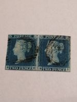 Two Pence Blue 1841, Platte 3, Paar 