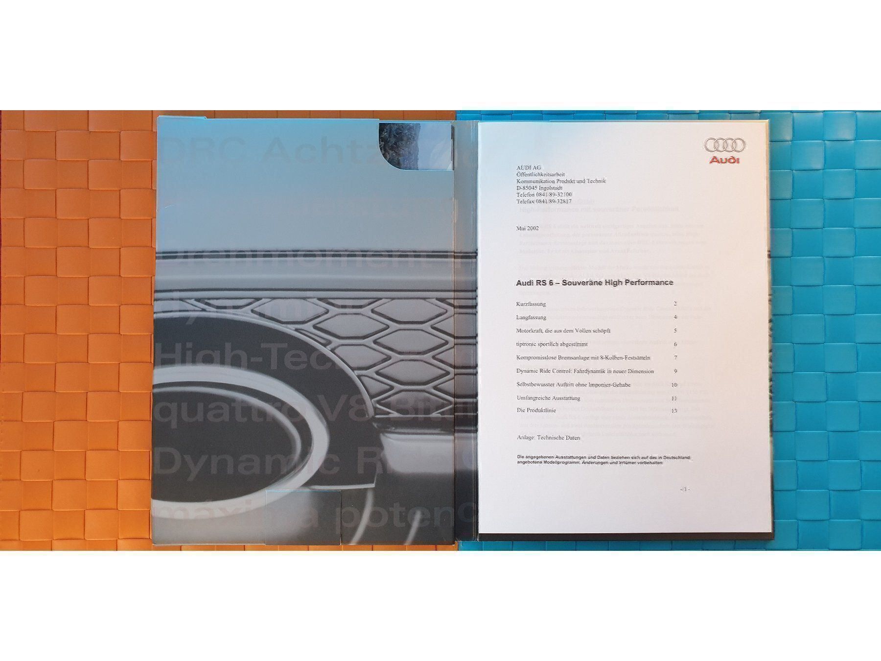 Riviste & Magazine: AUDI RS6 - Prospekt / Pressemappe / Press Kit – Nuovo (secondo la descrizione) da Viganello venduto da CARLiteratur 5