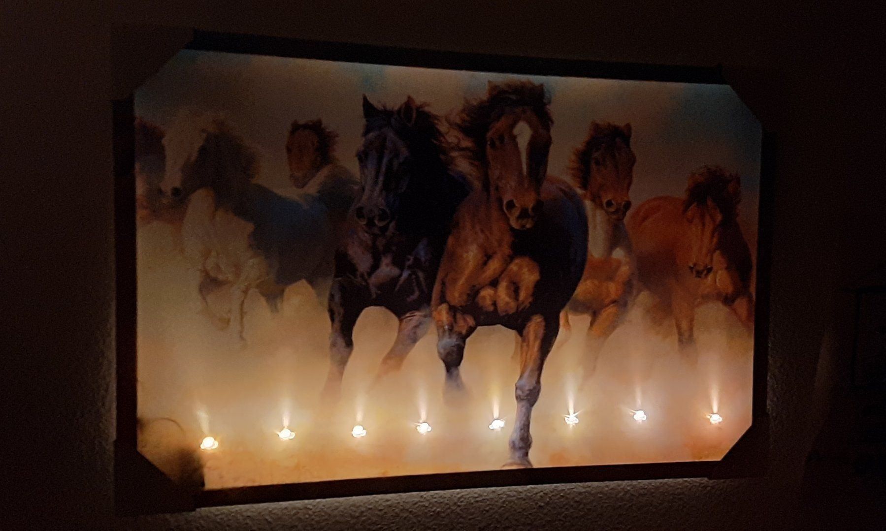 Poster & Bilder: The Horses LED Kunstbild gross / Pferde – Neu und originalverpackt aus Kilchberg ZH von ruedi34 3