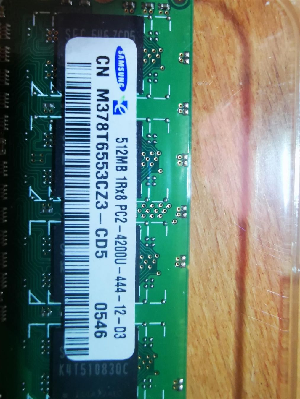 Samsung Memory / RAM: Samsung 512MB PC2-4200U RAM – Gebraucht aus Buchs ZH von Sutoris 1