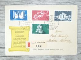 TR72 Enveloppe + Timbre Suisse 1948
