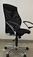 Bürostuhl Drehstuhl Top Zustand Schwarz und Chrom! (50)
