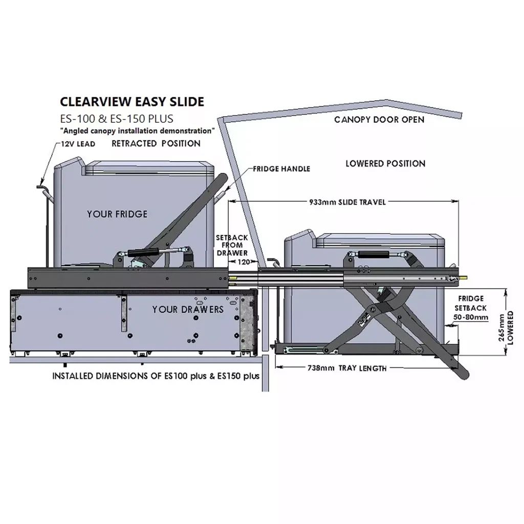 Accessori per altri veicoli: ClearView EASY SLIDE Kühlboxlift ES-220 Plus – Nuovo (secondo la descrizione) da Buus venduto da Knorrli85 6