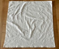 5x Damast-Servietten mit Monogramm - Vintage