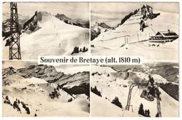 Villars - 4 Bild AK Col de Bretaye