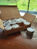 Metallbehälter mit Sichtfenster 12er Pack neu