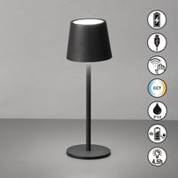 LED Aussen Tischleuchte, Akku 28 cm Höhe