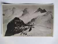 Finsteraarhornhütte mit Bergsteiger, ca 1920 älter, Gabarell