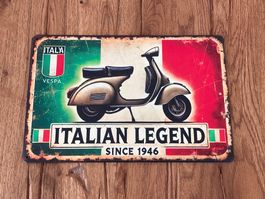 Schönes Vespa Retro Schild / 20 x 30 CM / neu!!!