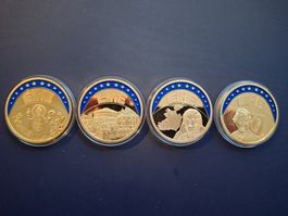 Gedenkmünzen ECU, Irland, 4 Stk.