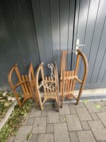 3 Davoser Schlitten aus Holz