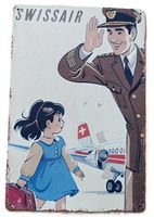 SWISSAIR  -  Blechschild   (neu, OVP)